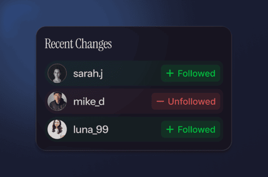 Follower Change Detection